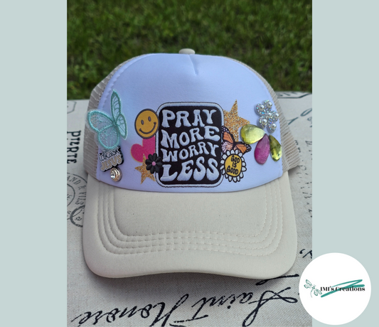 Trucker Hat - Pray More, Worry Less