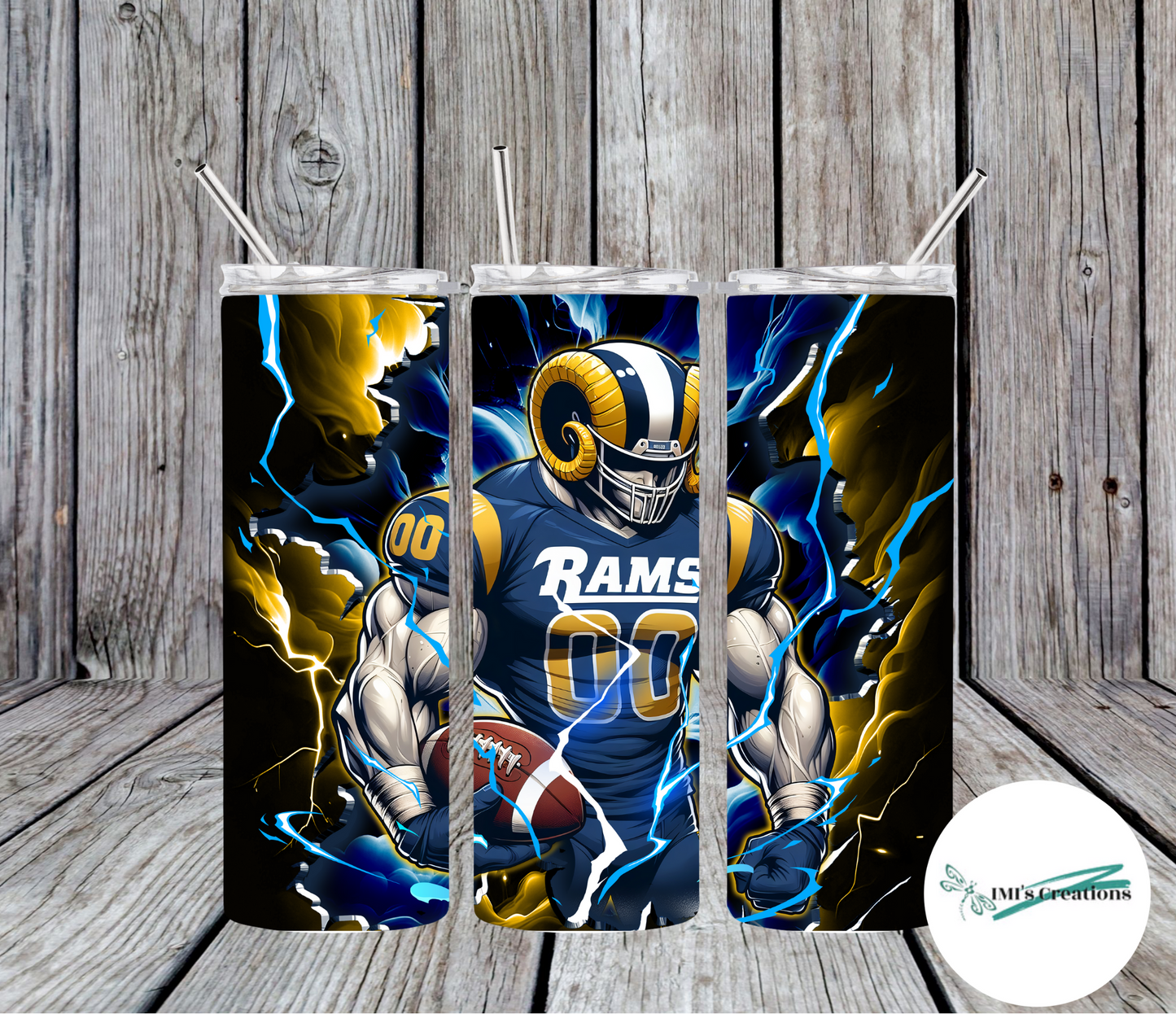 20 oz Sublimation Tumbler - Rams