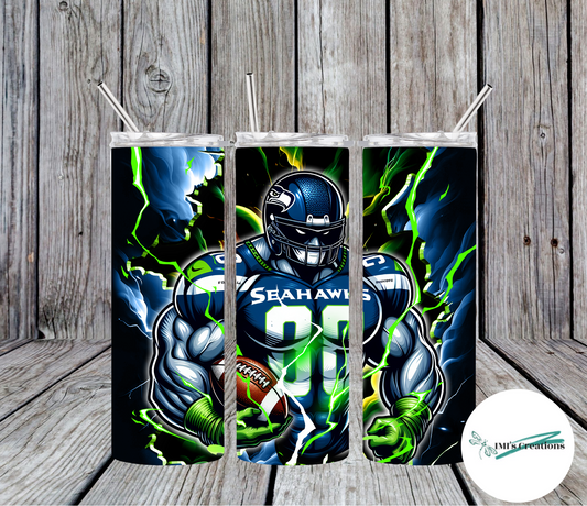 20 oz Sublimation Tumbler - Seahawks