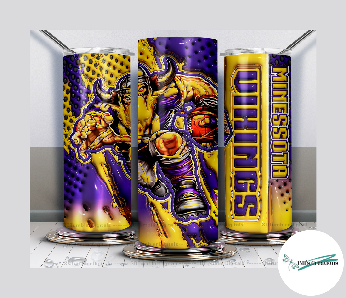 20 oz Sublimation Tumbler - Vikings